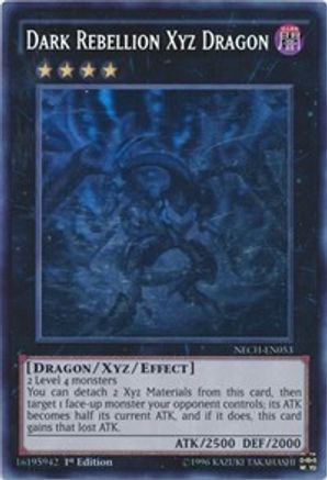 Image of Dark Rebellion Xyz Dragon (Ghost Rare) (NECH-EN053) - The New Challengers 1st Edition
