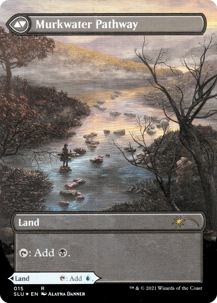 Image of Clearwater Pathway (Borderless) (SLU-015) - Secret Lair: Ultimate Edition: (Showcase) (Borderless) Foil