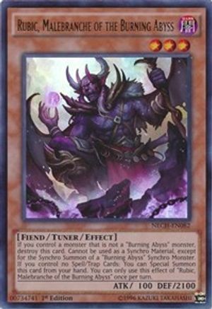 Image of Rubic, Malebranche of the Burning Abyss (NECH-EN082) - The New Challengers 1st Edition