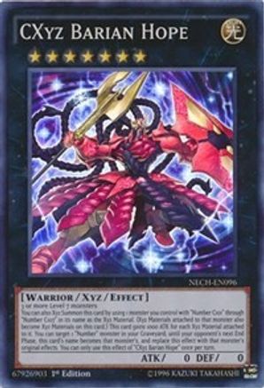 Image of CXyz Barian Hope (NECH-EN096) - The New Challengers 1st Edition