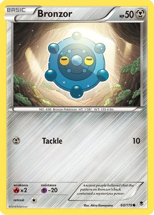 Image of Bronzor 060/119  - Reverse Holofoil XY  Phantom Forces - Common