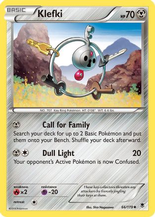 Image of Klefki 066  - Reverse Holofoil XY  Phantom Forces - Uncommon