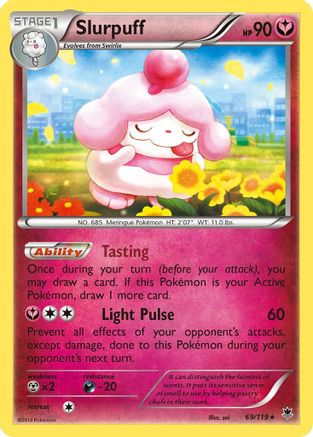 Image of Slurpuff 069/119  - Holofoil XY  Phantom Forces - Holo Rare