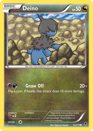 Image of Deino 072  - Reverse Holofoil XY  Phantom Forces - Common
