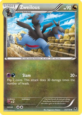 Image of Zweilous 073  XY  Phantom Forces - Uncommon