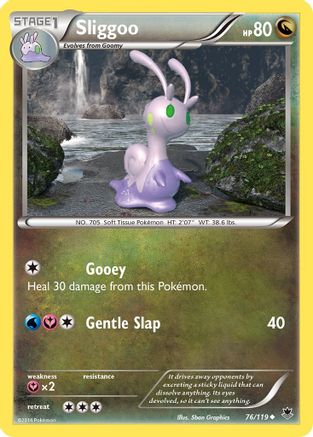 Image of Sliggoo 076/119  - Reverse Holofoil XY  Phantom Forces - Uncommon