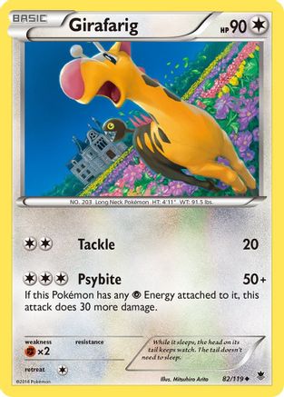 Image of Girafarig 082  XY  Phantom Forces - Uncommon