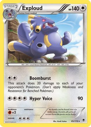Image of Exploud 085  - Reverse Holofoil XY  Phantom Forces - Rare