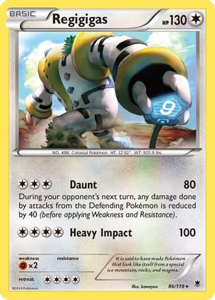 Image of Regigigas 086  - Reverse Holofoil XY  Phantom Forces - Holo Rare