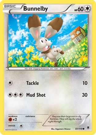 Image of Bunnelby 087/119  XY  Phantom Forces - Common
