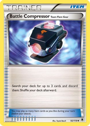 Image of Battle Compressor 092/119  - Reverse Holofoil XY  Phantom Forces - Uncommon