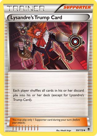 Image of Lysandre's Trump Card 099/119  - Reverse Holofoil XY  Phantom Forces - Uncommon