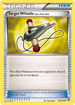 Image of Target Whistle 106/119  XY  Phantom Forces - Uncommon