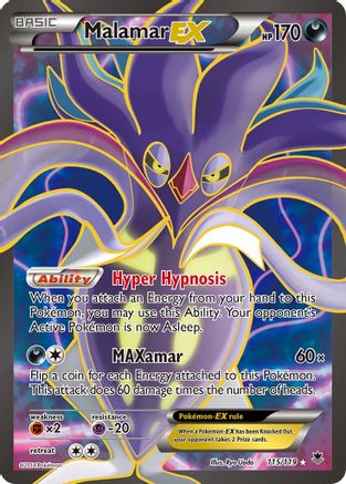 Image of Malamar EX (115 Full Art) 115/119  - Holofoil XY  Phantom Forces - Ultra Rare
