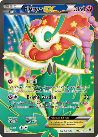 Image of Florges EX (116 Full Art) 116/119  - Holofoil XY  Phantom Forces - Ultra Rare