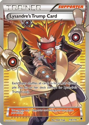 Image of Lysandre's Trump Card (118 Full Art) 118/119  - Holofoil XY  Phantom Forces - Ultra Rare