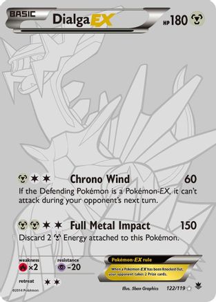 Image of Dialga EX (122 Secret Rare) 122  - Holofoil XY  Phantom Forces - Secret Rare