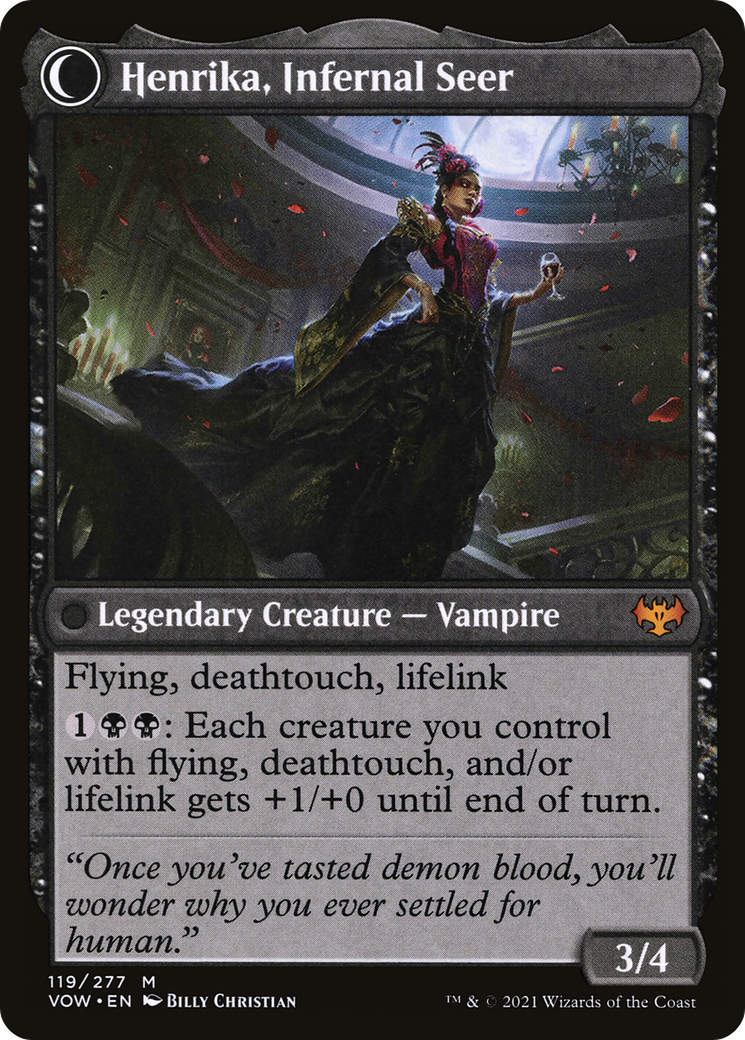 Image of Henrika Domnathi (VOW-119) - Innistrad: Crimson Vow: (Double Faced Transform) Foil