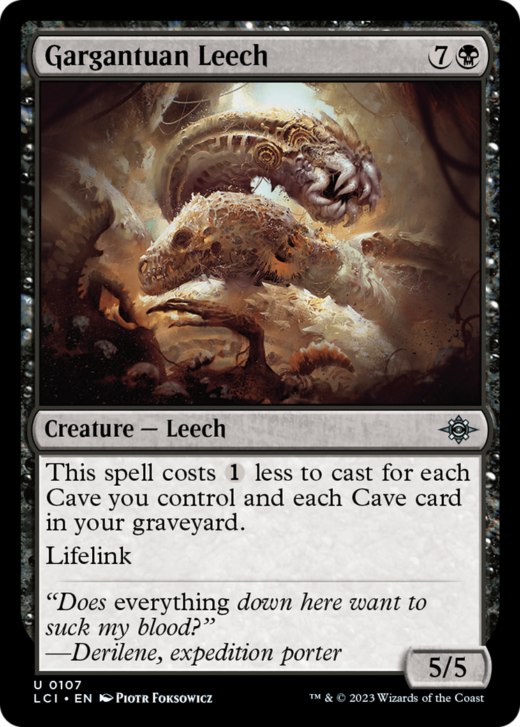 Image of Gargantuan Leech (LCI-107) - The Lost Caverns of Ixalan