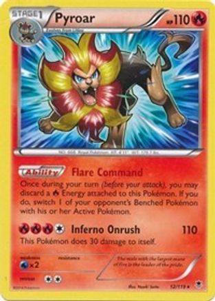 Image of Pyroar 012/119  Deck Exclusives - Rare