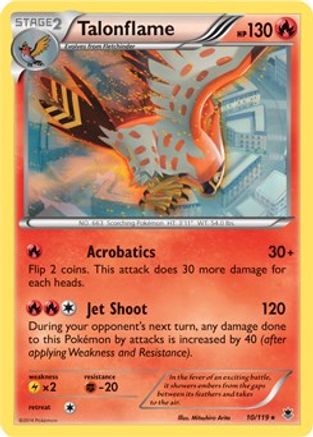 Image of Talonflame 010/119  - Holofoil Deck Exclusives - Holo Rare