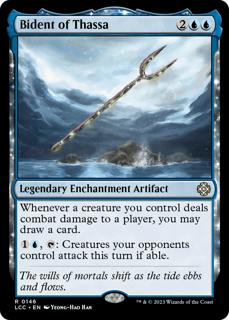 Image of Bident of Thassa (LCC-146) - The Lost Caverns of Ixalan Commander: (enchantment)