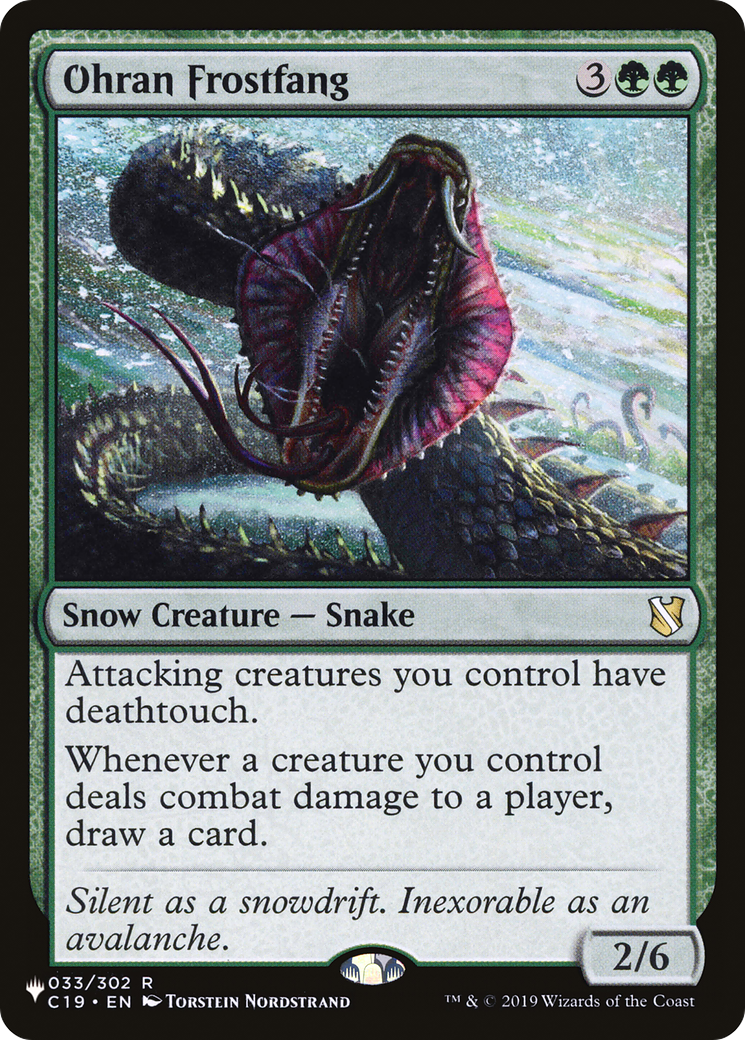 Image of Ohran Frostfang (LIST-C19-33) - The List