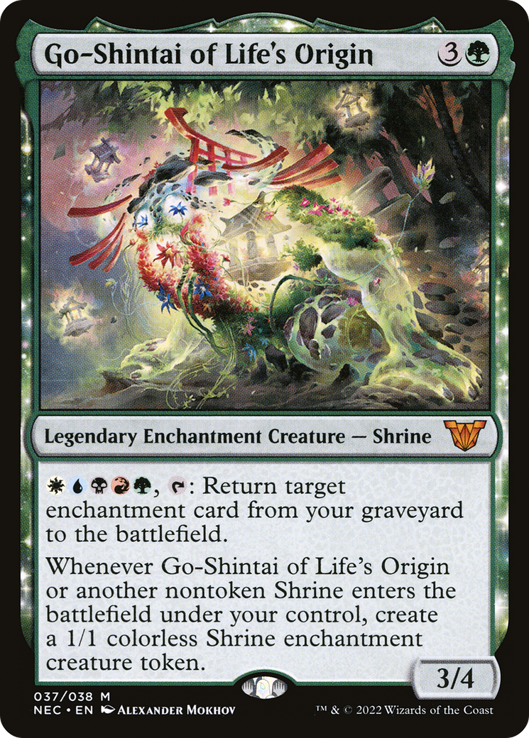 Image of Go-Shintai of Life's Origin (NEC-037) - Neon Dynasty Commander: (enchantment)