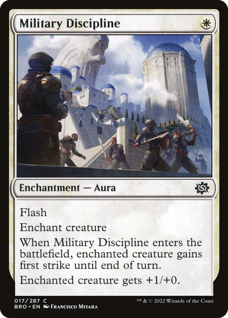 Image of Military Discipline (BRO-017) - The Brothers' War Foil