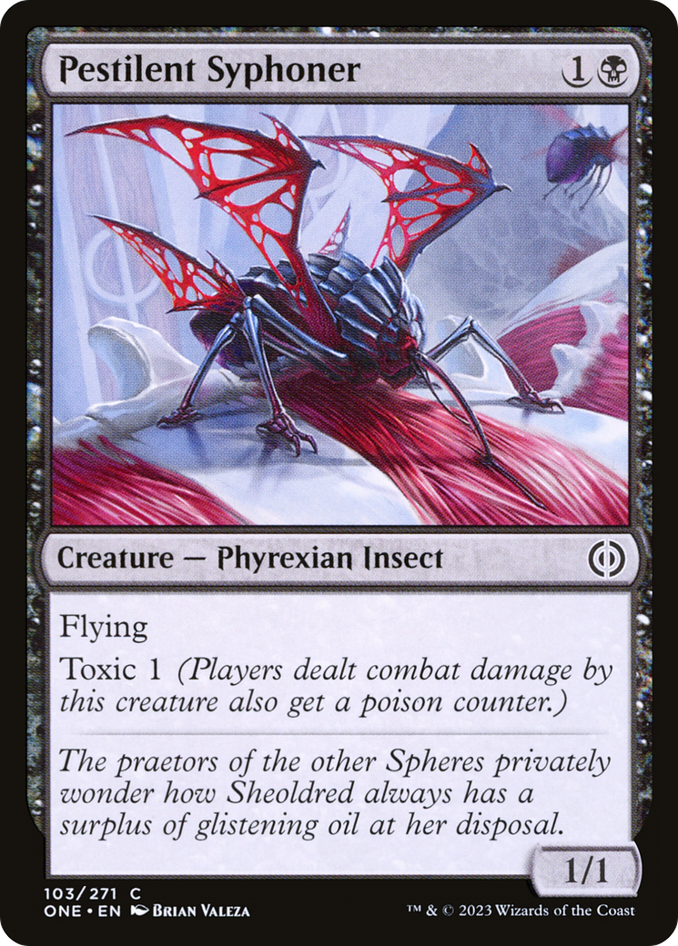 Image of Pestilent Syphoner (ONE-103) - Phyrexia: All Will Be One Foil