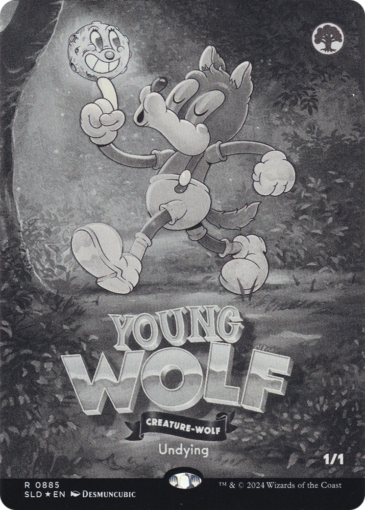 Image of Young Wolf (SLD-885) - Secret Lair Drop (Borderless) Foil