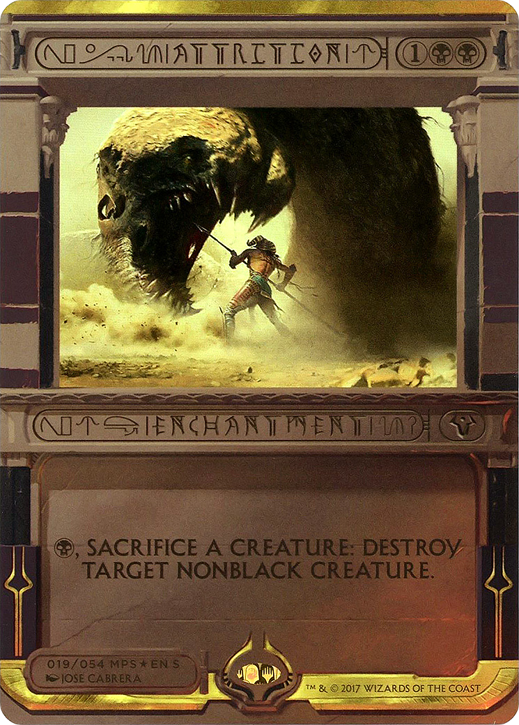 Image of Attrition (MPS2-019) - Amonkhet Invocations (Borderless) Foil