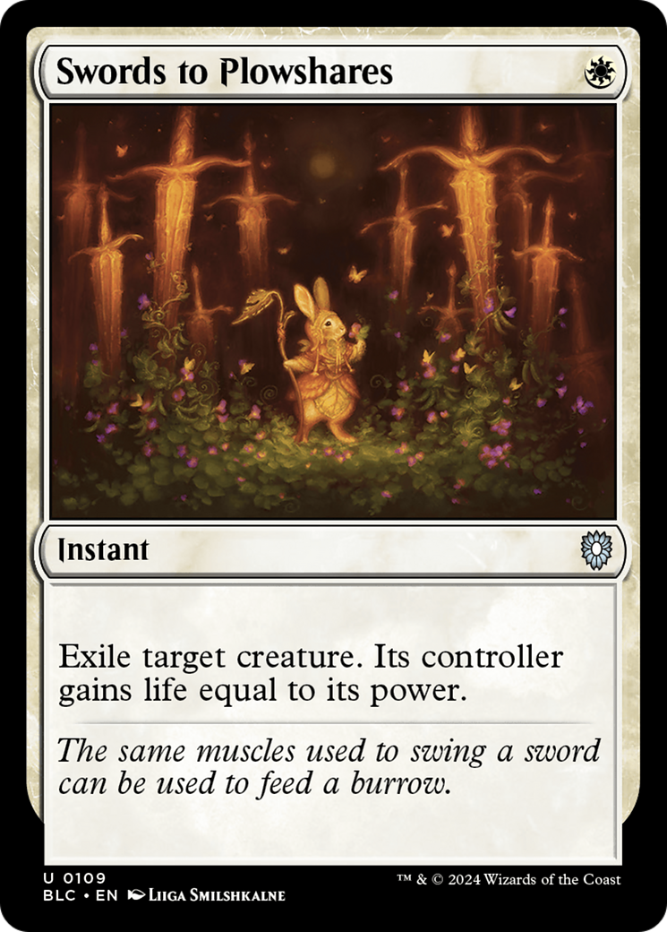 Image of Swords to Plowshares (BLC-109) - Bloomburrow Commander