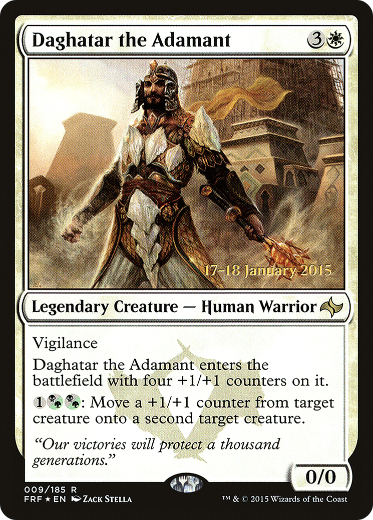 Image of Daghatar the Adamant (PRE-09S) - Fate Reforged Promos Foil