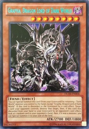 Image of Grapha, Dragon Lord of Dark World (Green) (DL18-EN006) - Duelist League Promo Unlimited