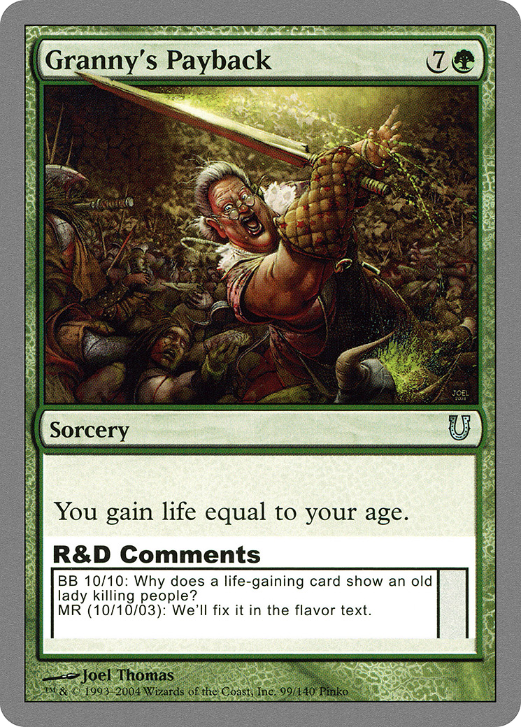 Image of Granny's Payback (UNH-099) - Unhinged Foil