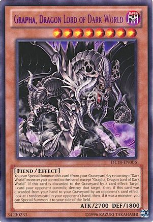 Image of Grapha, Dragon Lord of Dark World (Purple) (DL18-EN006) - Duelist League Promo Unlimited