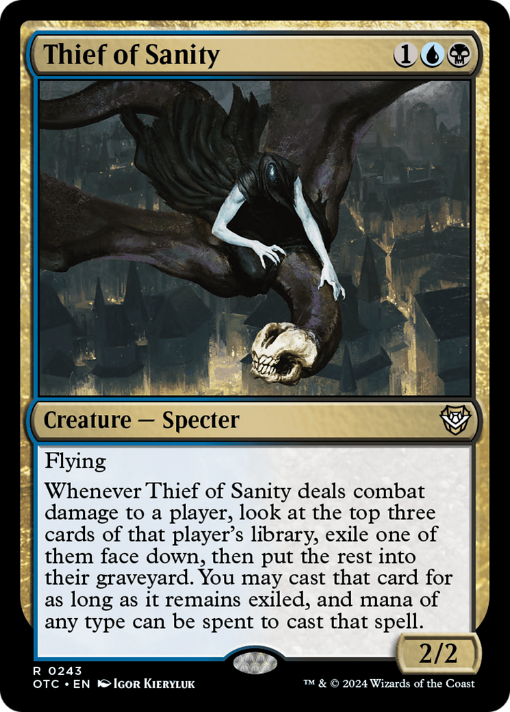 Image of Thief of Sanity (OTC-243) - Outlaws of Thunder Junction Commander