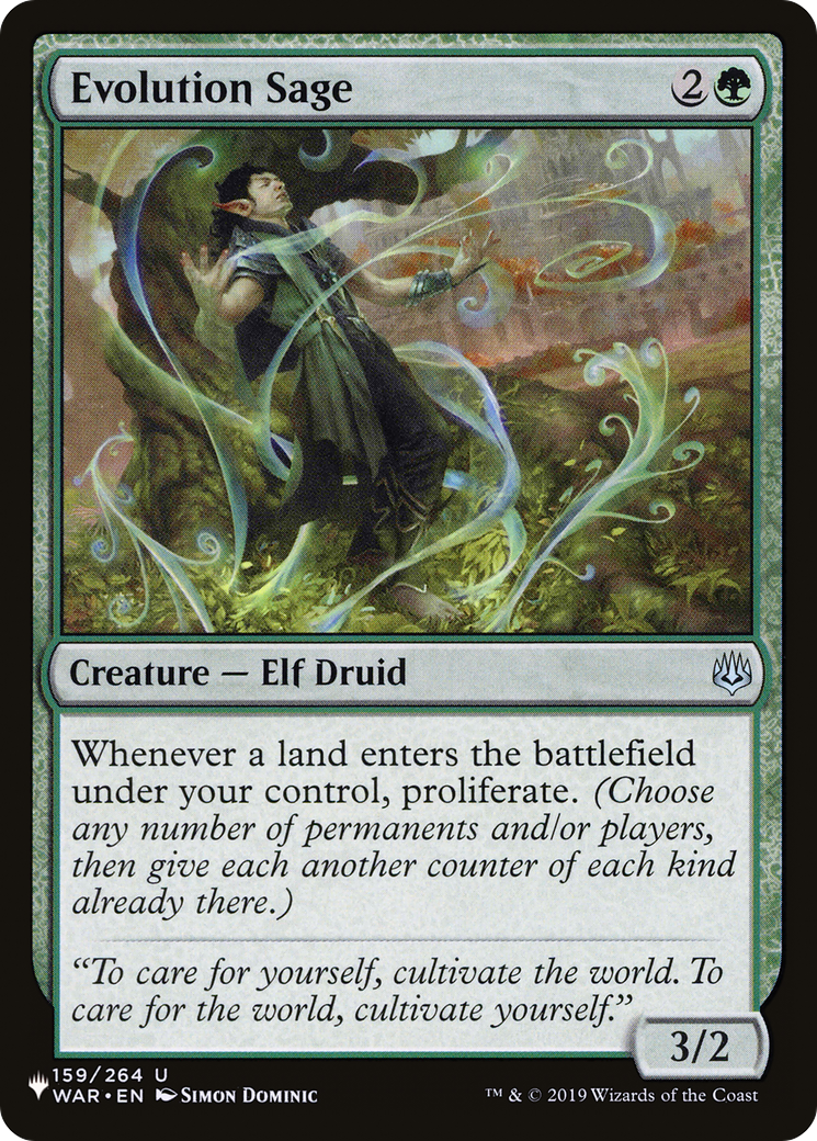 Image of Evolution Sage (LIST-WAR-159) - The List