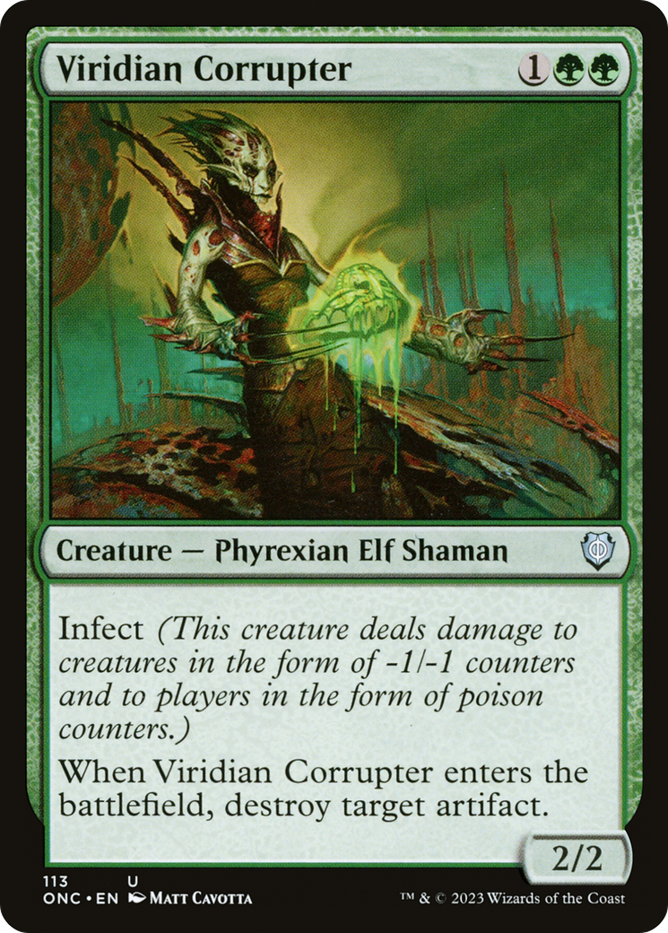 Image of Viridian Corrupter (ONC-113) - Phyrexia: All Will Be One Commander