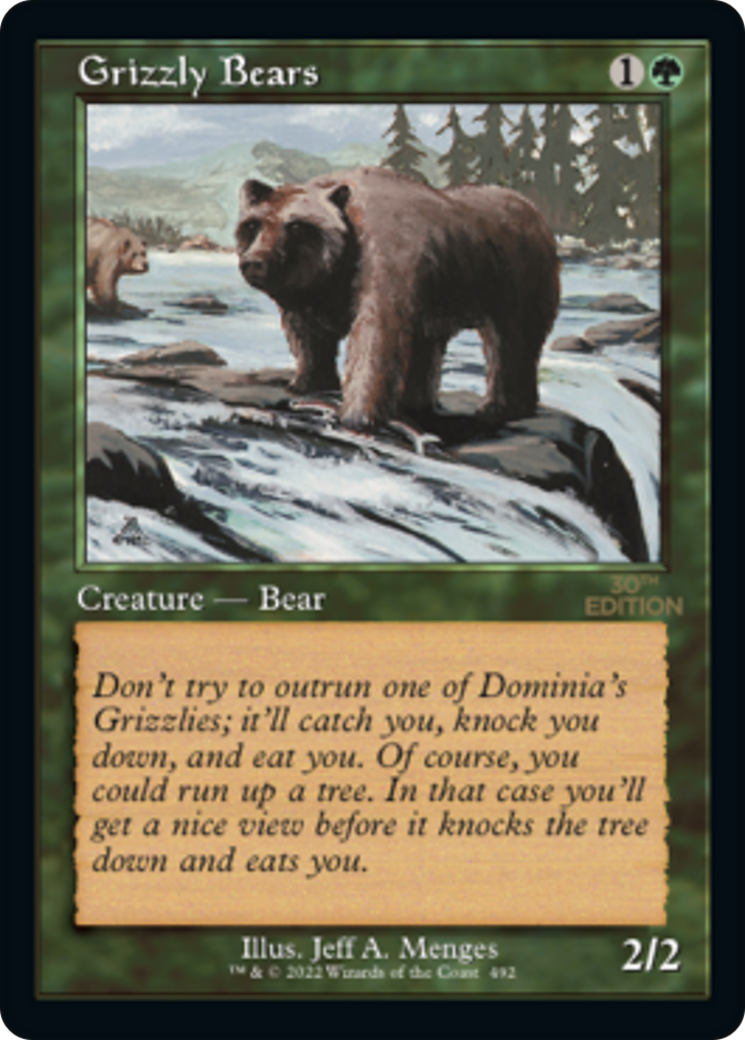 Image of Grizzly Bears (Retro Frame) (30A-492) - 30th Anniversary Edition