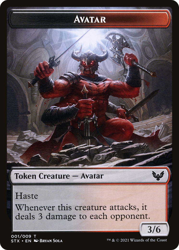 Image of Avatar (TSTX-001) - Strixhaven: School of Mages Tokens Foil