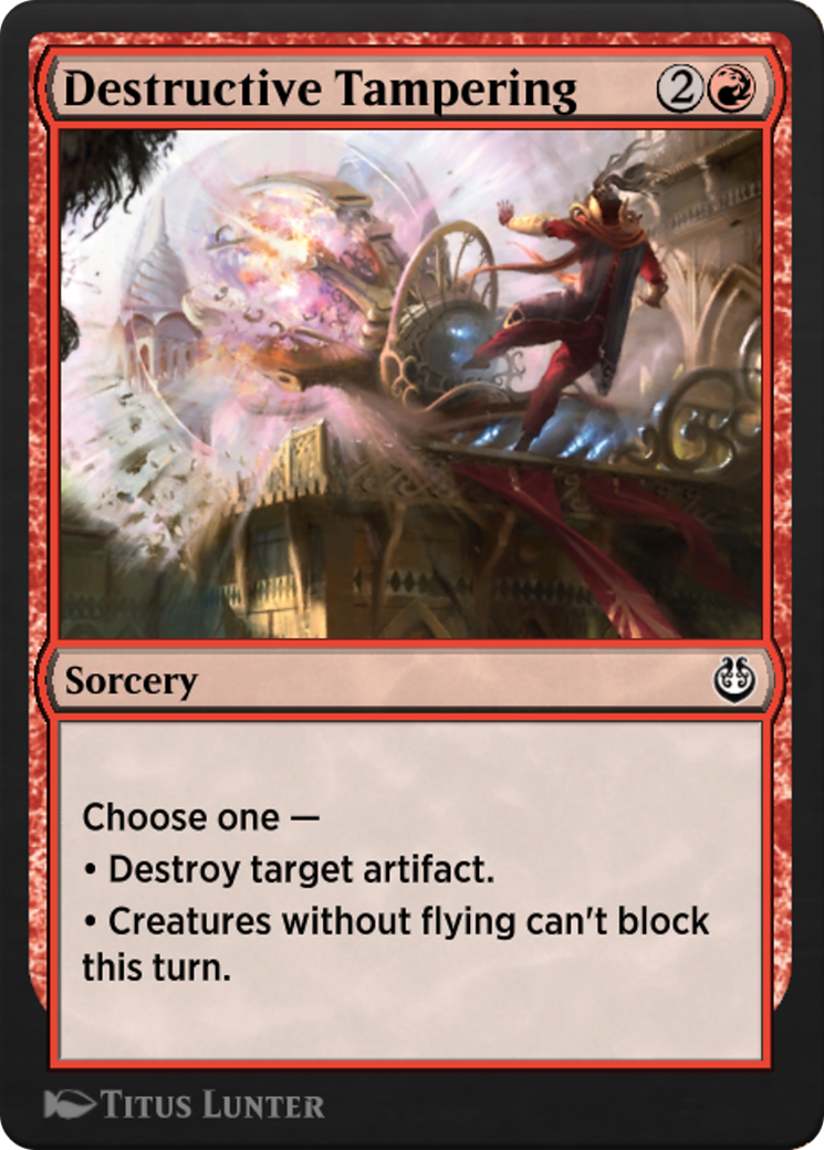 Image of Destructive Tampering (KLR-121) - Kaladesh Remastered
