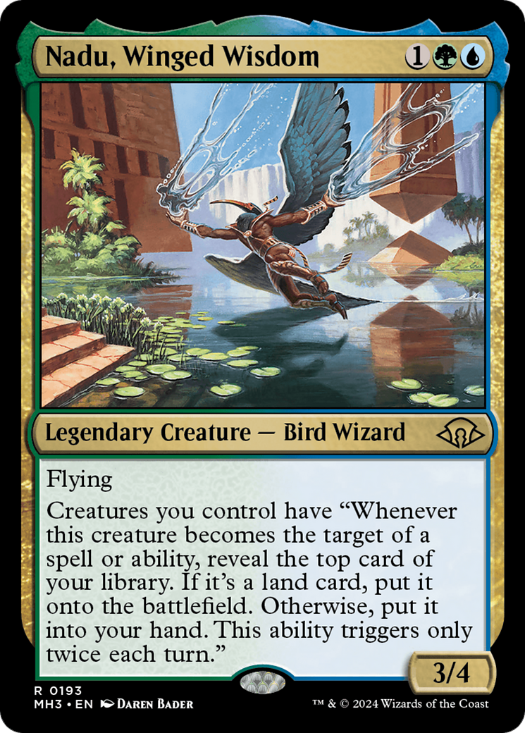 Image of Nadu, Winged Wisdom (MH3-193) - Modern Horizons 3 Foil