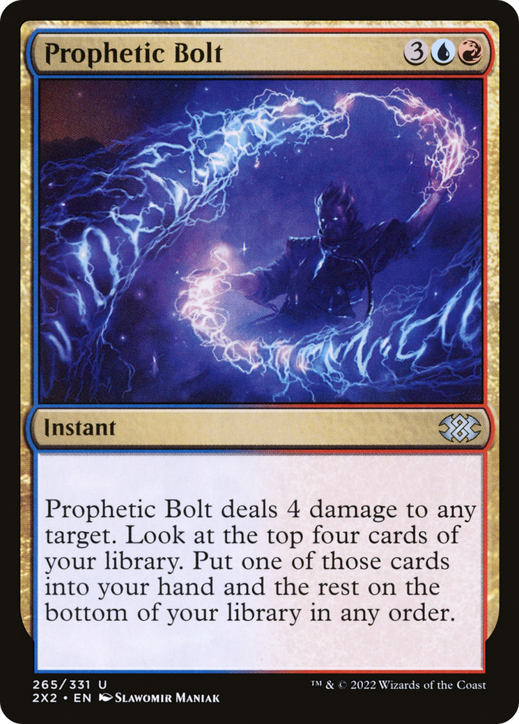 Image of Prophetic Bolt (2X2-265) - Double Masters 2022 Foil