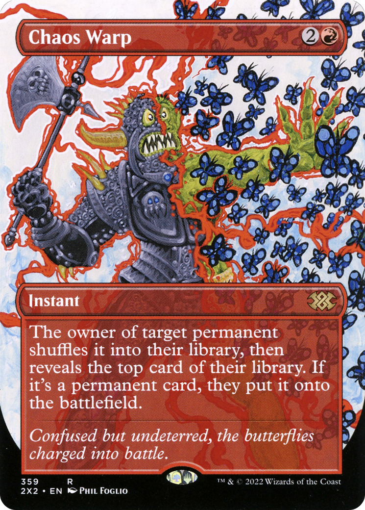Image of Chaos Warp (Borderless) (2X2-359) - Double Masters 2022 (Borderless)