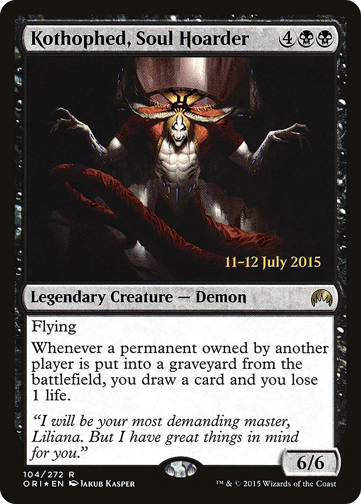 Image of Kothophed, Soul Hoarder (PRE-104S) - Magic Origins Promos Foil