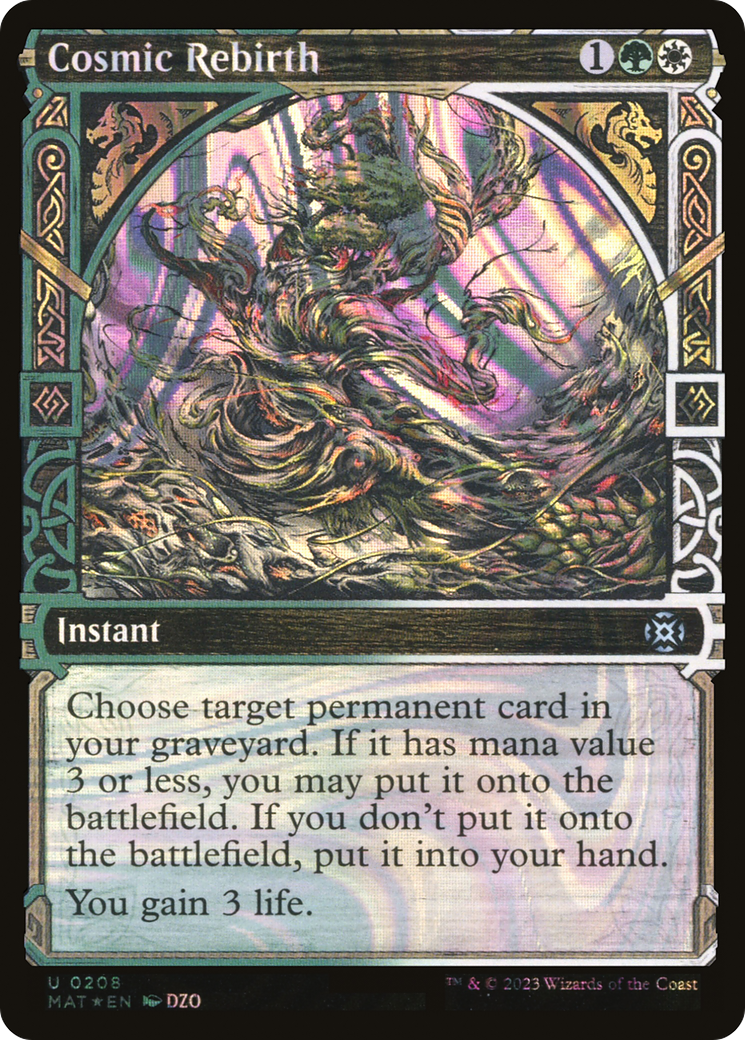 Image of Cosmic Rebirth (Halo Foil) (MAT-208) - March of the Machine: The Aftermath: (Showcase) Foil