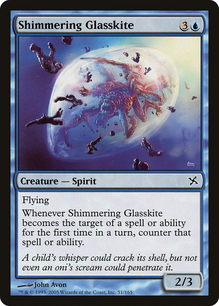 Image of Shimmering Glasskite (BOK-051) - Betrayers of Kamigawa