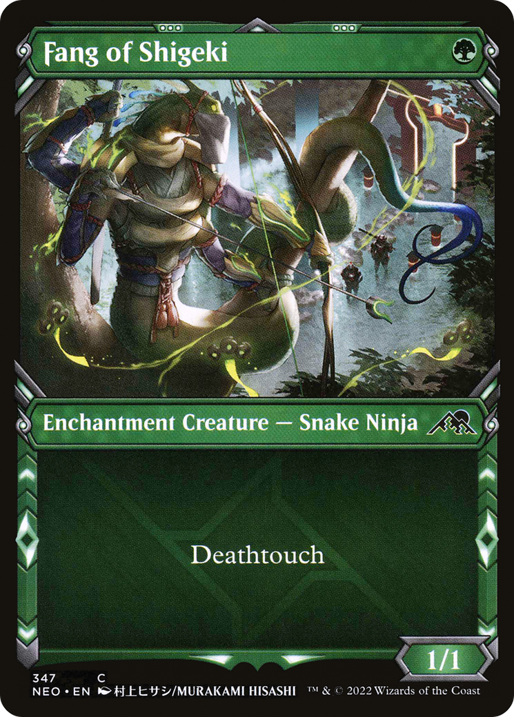 Image of Fang of Shigeki (Showcase) (NEO-347) - Kamigawa: Neon Dynasty: (Showcase)